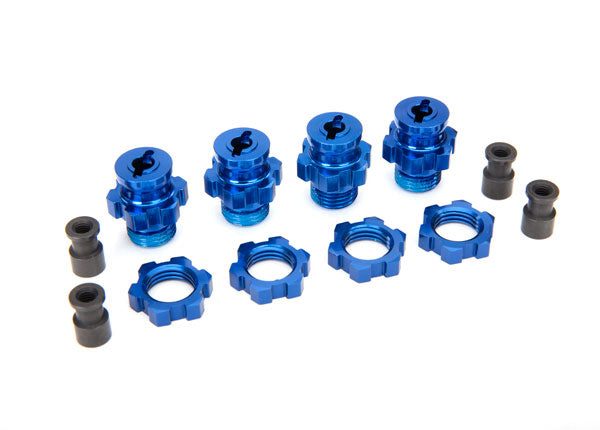 Wheel Hub/Nuts, Splined, 17mm, Short(4), Blue: 6856X