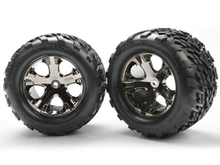 Talon Tire/ AllStar Blk Chrome Whls (2): Rear