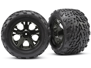 AllStar Blk Chrome Whls w/ Talon Tires(2),FR: 3669A