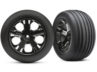 Alias Tire/ Blk Chrome Whls (2): Frt