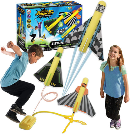 Stomp Rocket Stunt Planes  Set (3 planes, stand, stomp pad)