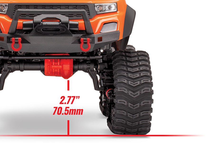 1/10 TRX-4 Traxx, 4WD, Clipless (Requires battery & charger): Orange