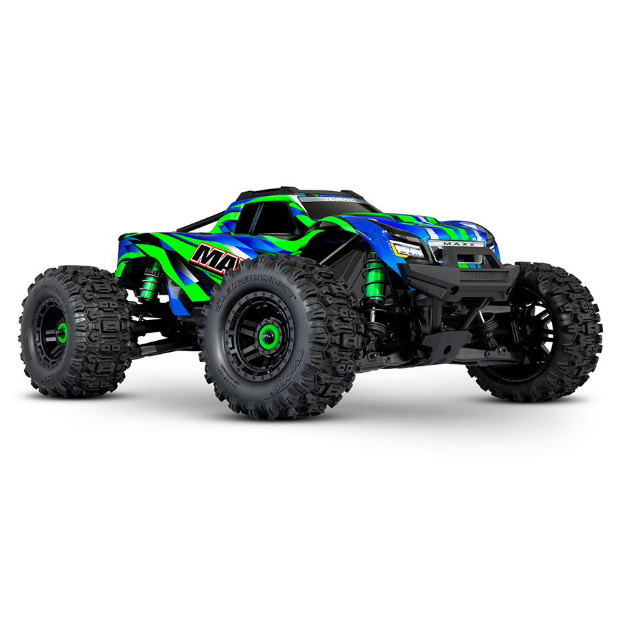 1/10 Maxx w/WideMaxx®, 4WD, RTR (Requires battery & charger): Green