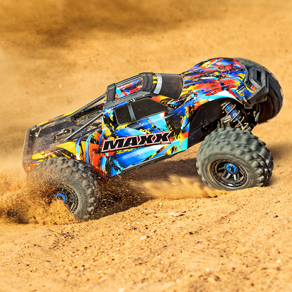 1/10 Maxx w/WideMaxx®, 4WD, RTR (Requires battery & charger): Rock N Roll