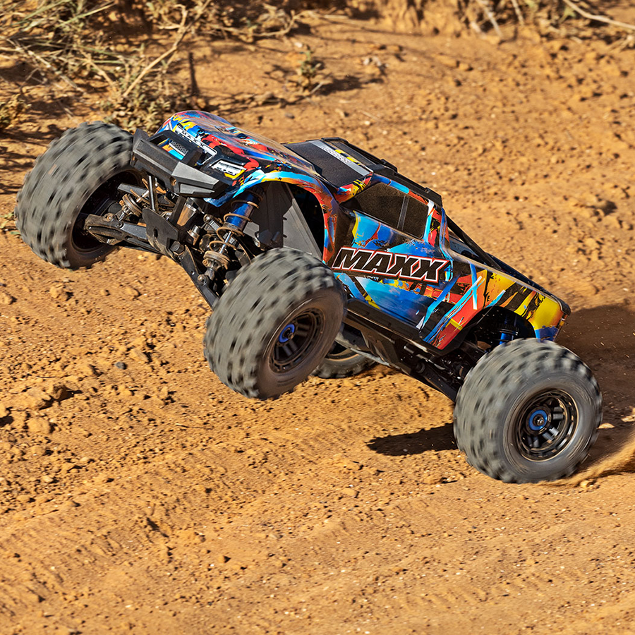 1/10 Maxx w/WideMaxx®, 4WD, RTR (Requires battery & charger): Rock N Roll