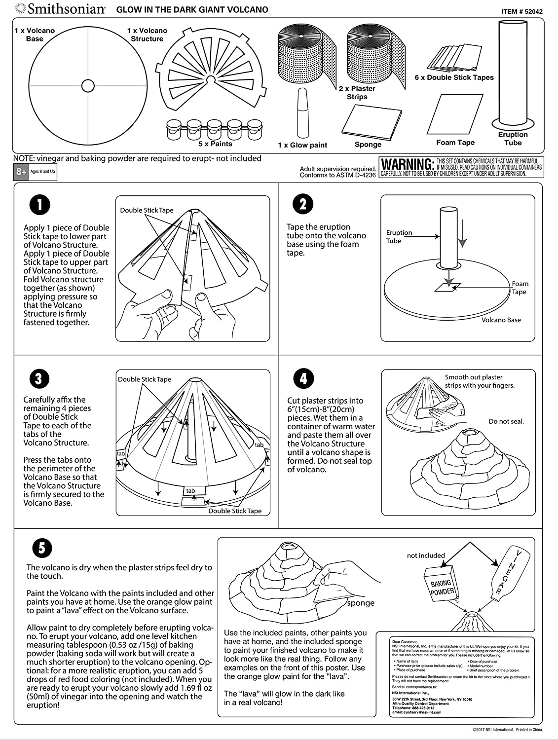 Smithsonian Giant Volcano Kit