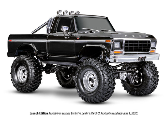 1/10 TRX-4 1979 Ford F-150 High Trail Edition: Black (Needs Battery & Charger)