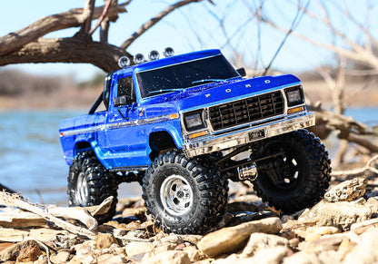 1/10 TRX-4 1979 Ford F-150 High Trail Edition: Blue (Needs Battery & Charger)