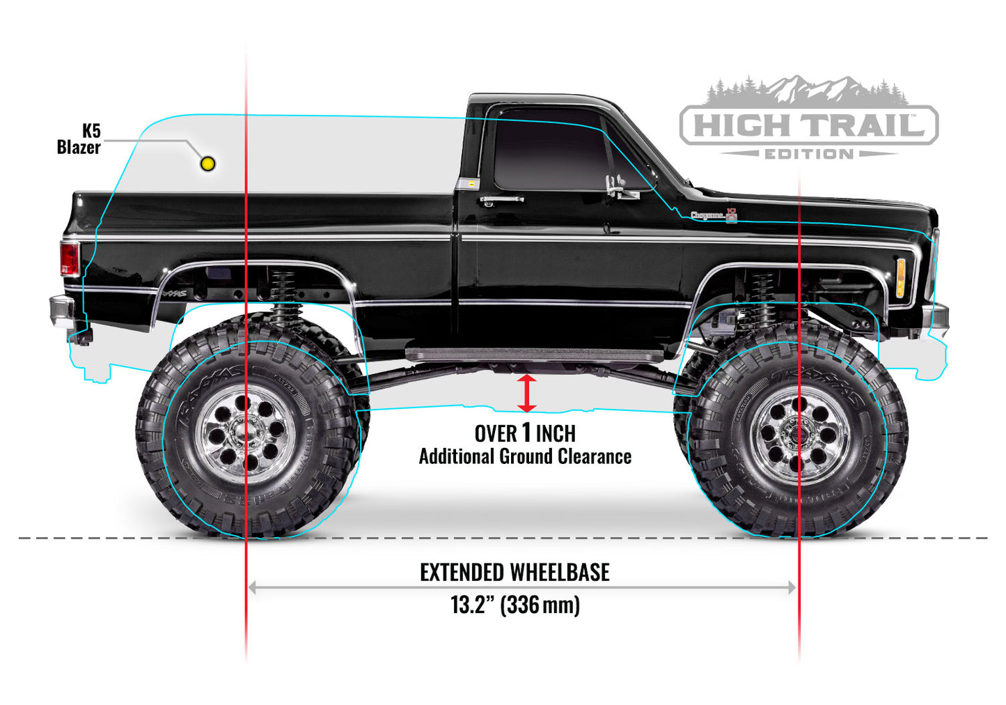 1/10 TRX-4® 79 Chevrolet® K10 Hi Trail Edition, Red