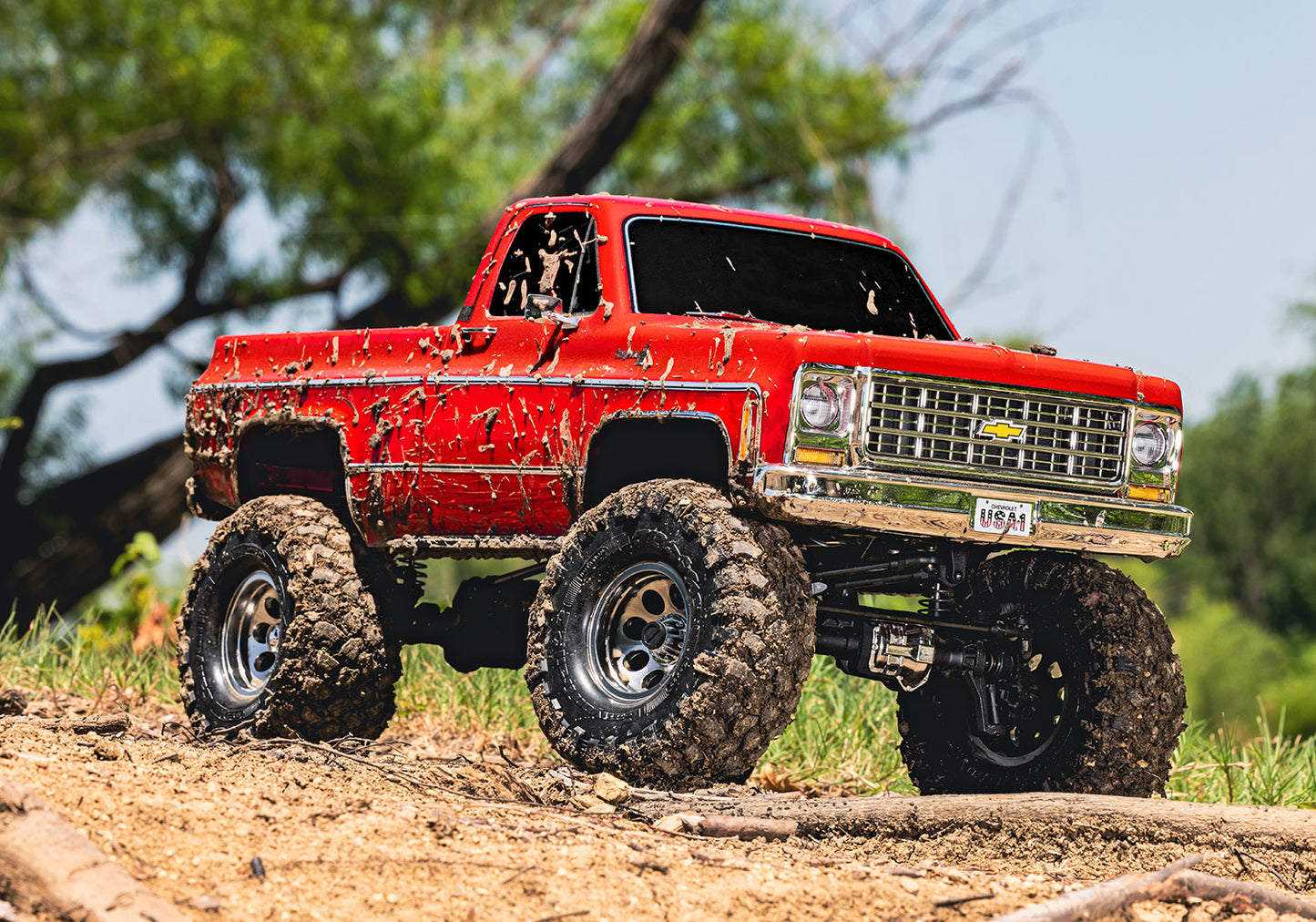 1/10 TRX-4® 79 Chevrolet® K10 Hi Trail Edition, Red