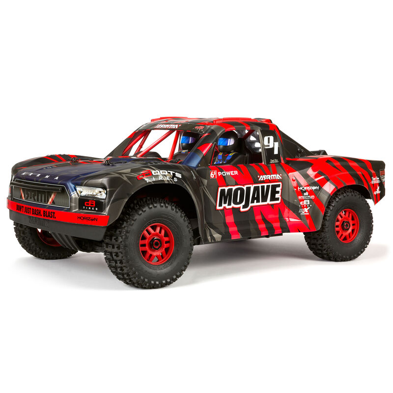 1/7 Mojave 6S, 4WD, BLX (Requires battery & charger): Red/Black