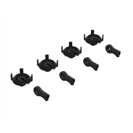 Shock Rod End & Spring Perch Set (4 Shocks): ARA330569