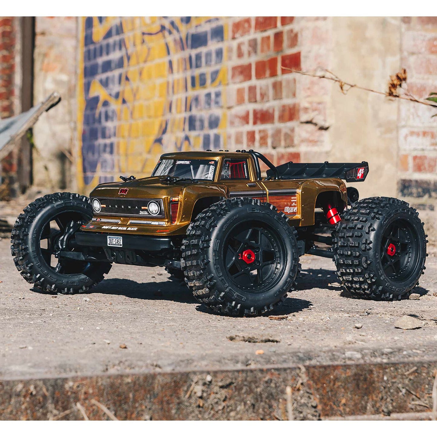 1/10 Outcast 4x4 4S BLX Stunt Truck(Needs battery & charger): Bronze