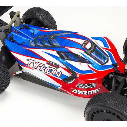 1/8 TLR Tuned TYPHON 6S 4WD BLX Buggy RTR, Red/Blue