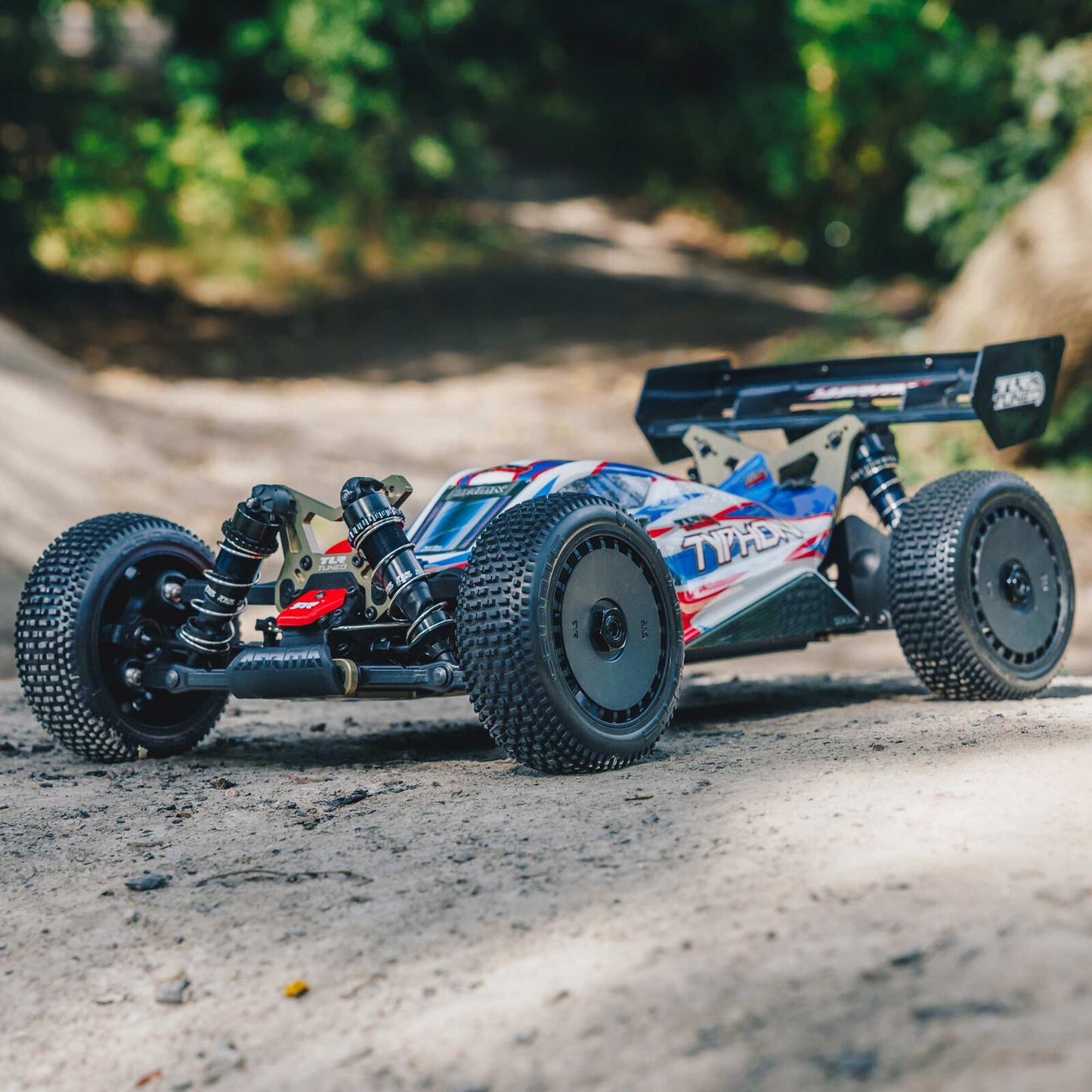 1/8 TLR Tuned TYPHON 6S 4WD BLX Buggy RTR, Red/Blue