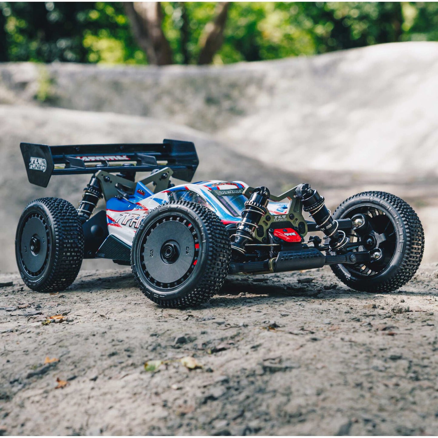 1/8 TLR Tuned TYPHON 6S 4WD BLX Buggy RTR, Red/Blue