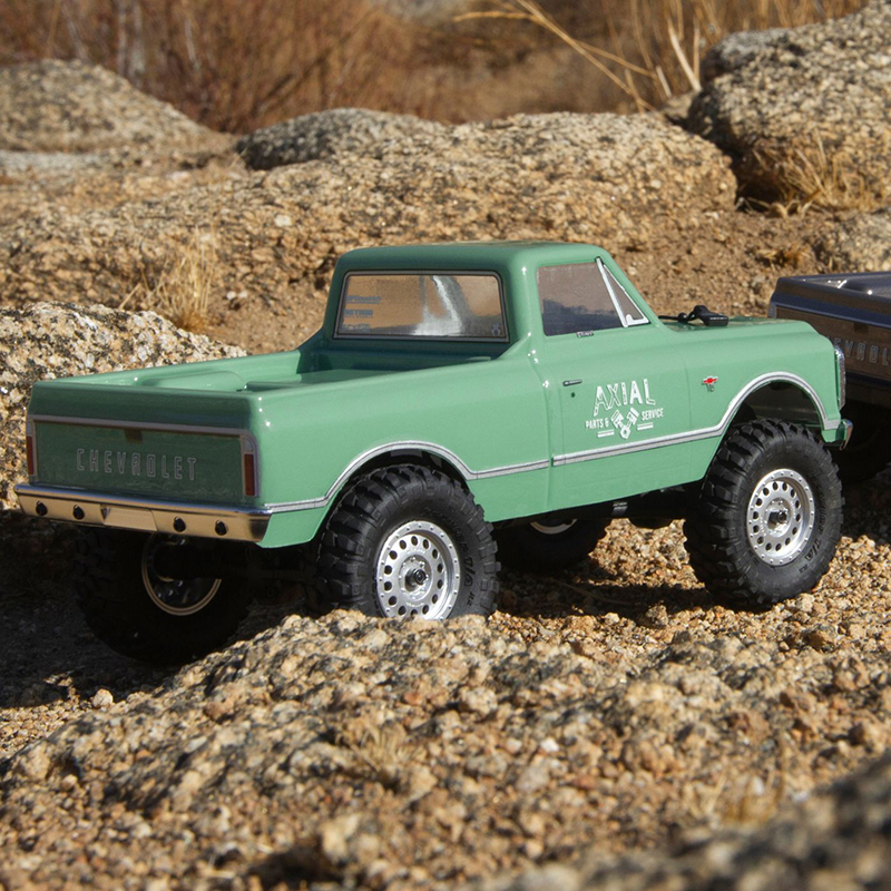 1/24 SCX24 1967 Chevrolet C10, 4WD, RTR (Includes batttery & charger): Green