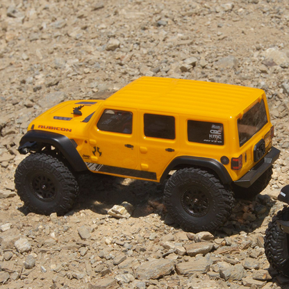 1/24SCX24 2019 Jeep Wrangler JLU CRC 4WD-RTR (Includes batttery & charger): Yellow