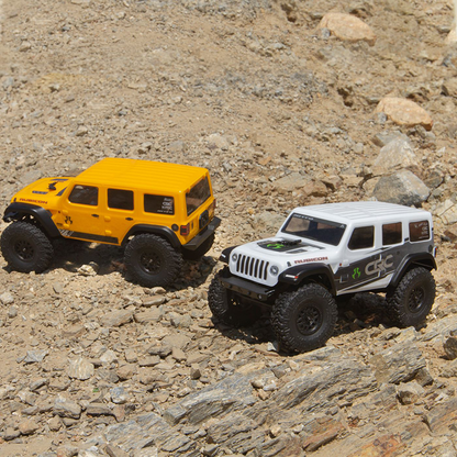 1/24 SCX24 2019 Jeep Wrangler JLU CRC 4WD RTR (Includes batttery & charger): White