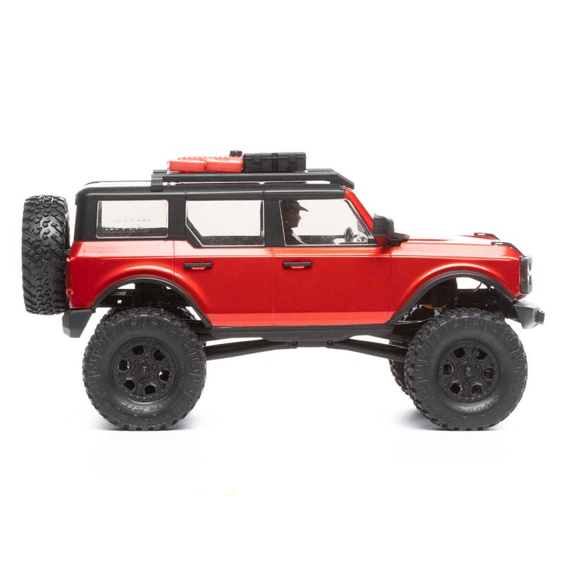 1/24 SCX24 2021 Ford Bronco 4WD Truck Brushed RTR, Red (w/Battery & Charger)