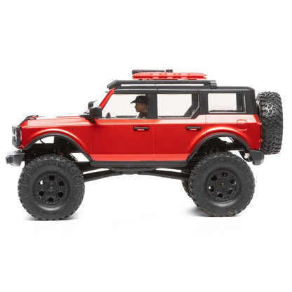 1/24 SCX24 2021 Ford Bronco 4WD Truck Brushed RTR, Red (w/Battery & Charger)