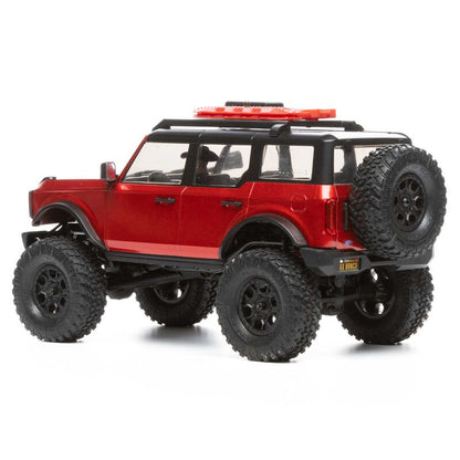 1/24 SCX24 2021 Ford Bronco 4WD Truck Brushed RTR, Red (w/Battery & Charger)