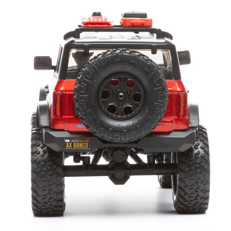 1/24 SCX24 2021 Ford Bronco 4WD Truck Brushed RTR, Red (w/Battery & Charger)