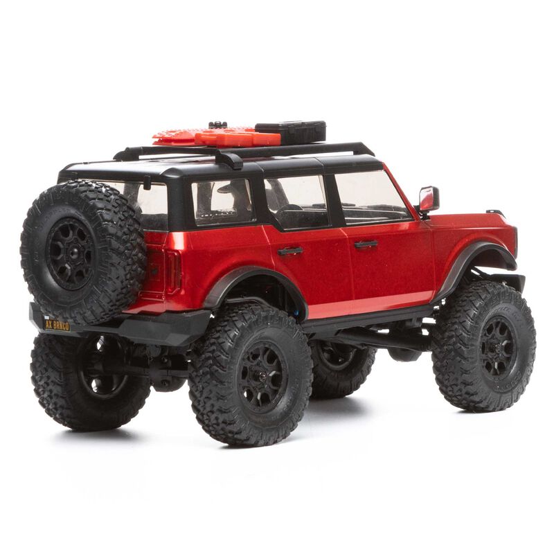 1/24 SCX24 2021 Ford Bronco 4WD Truck Brushed RTR, Red (w/Battery & Charger)