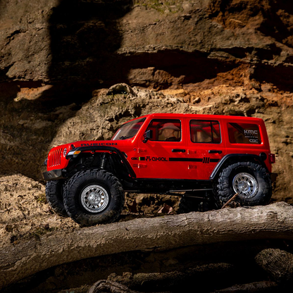 1/10 SCX10 III Jeep Wrangler, 4WD, RTD (Requires battery & charger): Orange