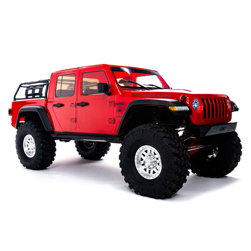 1/10 SCX10 III Jeep JT Gladiator, 4WD, RTD (Requires battery & charger): Red