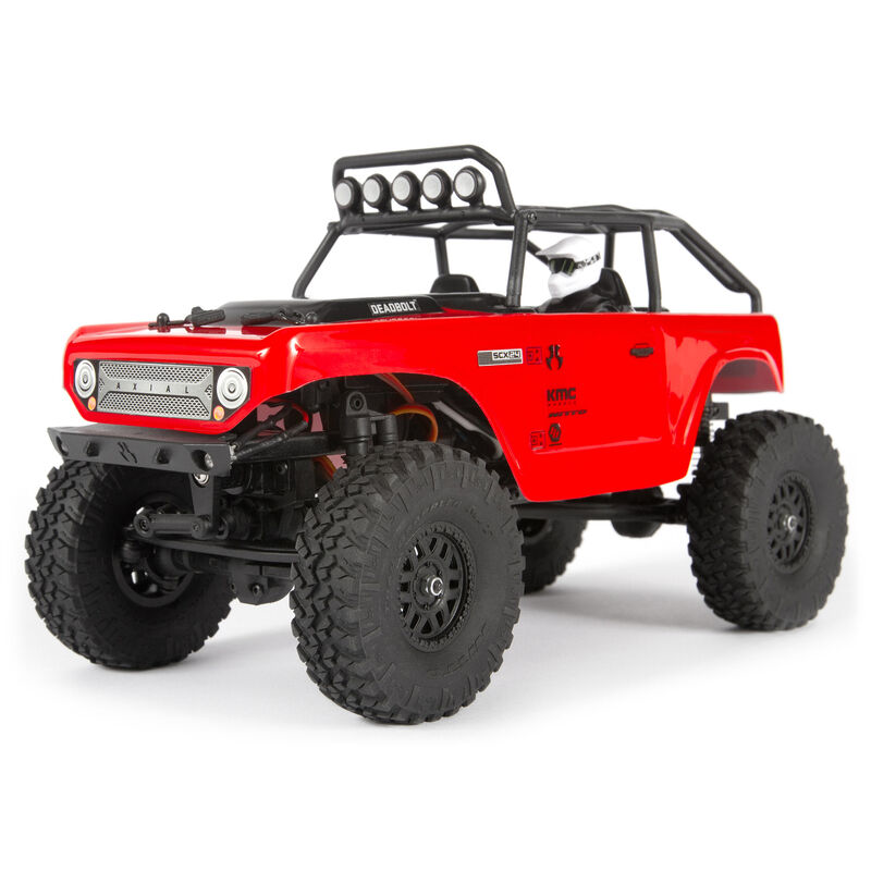 1/24 SCX24 Deadbolt, 4WD, RTR (Includes batttery & charger): Red