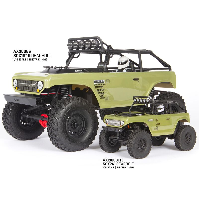 1/24 SCX24 Deadbolt, 4WD, RTR (Includes batttery & charger): Green