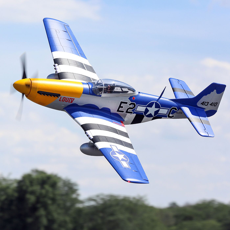 P-51D Mustang 1.5m Smart BNF Basic w/AS3X & SAFE Select