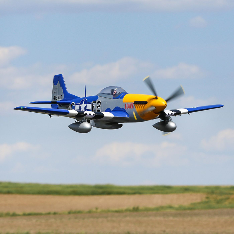 P-51D Mustang 1.5m Smart BNF Basic w/AS3X & SAFE Select