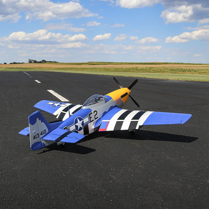 P-51D Mustang 1.5m Smart BNF Basic w/AS3X & SAFE Select