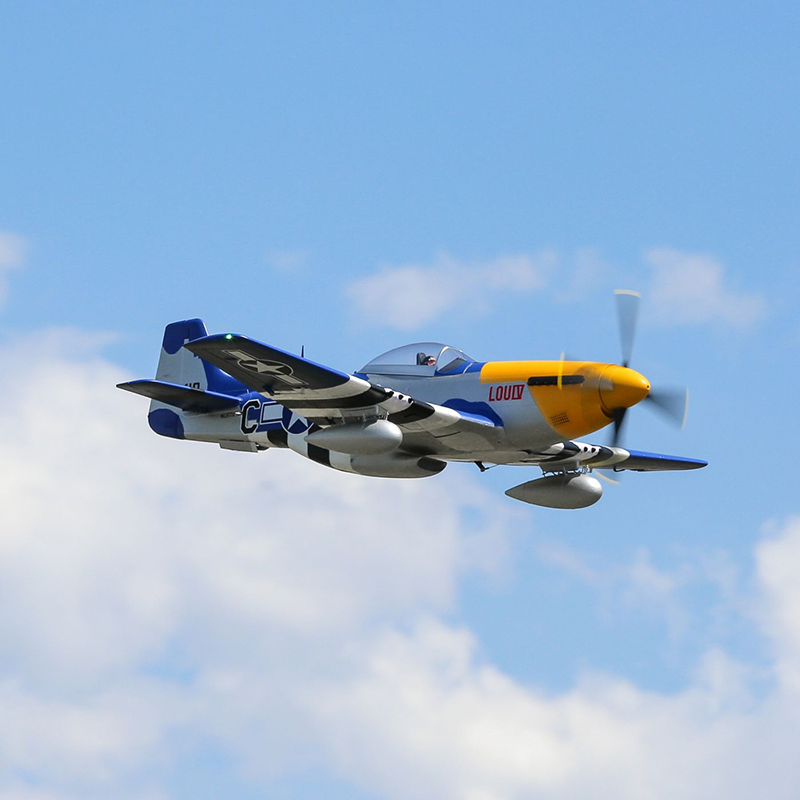 P-51D Mustang 1.5m Smart BNF Basic w/AS3X & SAFE Select