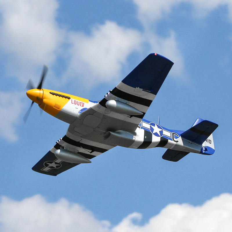 P-51D Mustang 1.5m Smart BNF Basic w/AS3X & SAFE Select