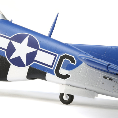 P-51D Mustang 1.5m Smart BNF Basic w/AS3X & SAFE Select