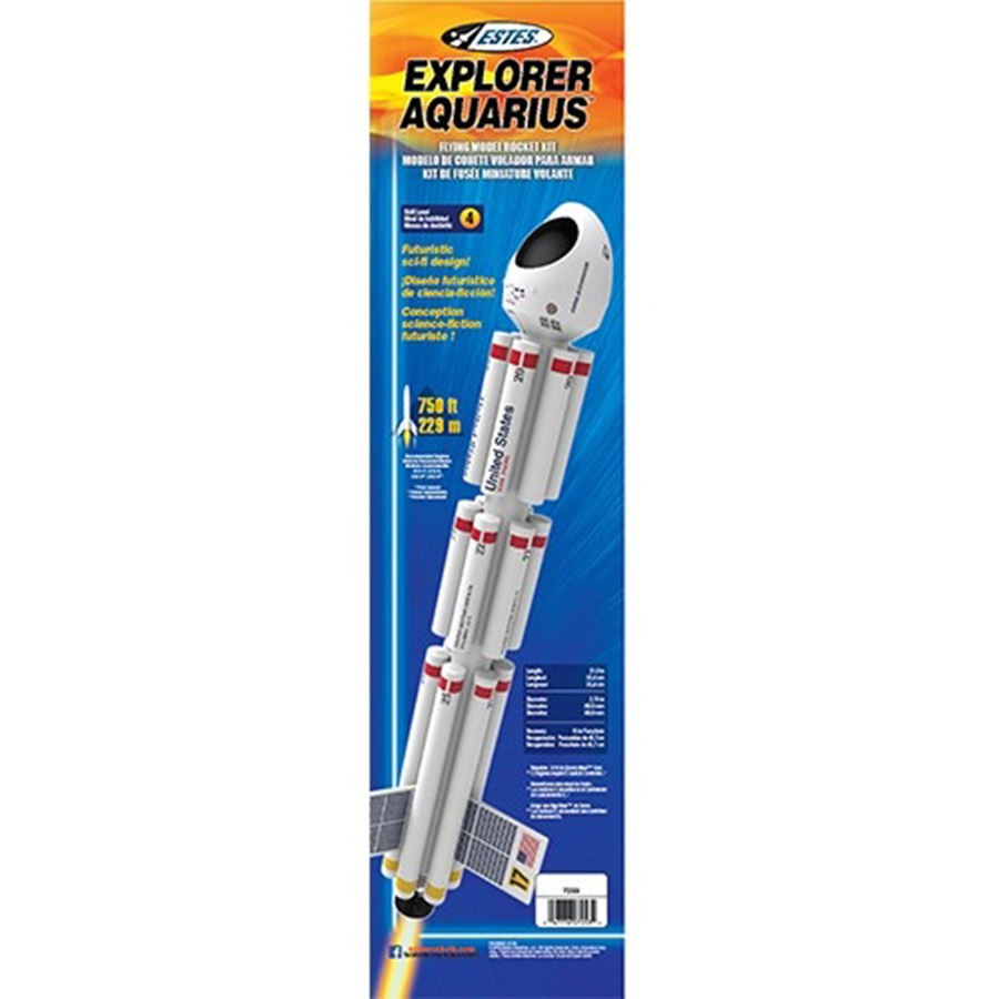 Explorer Aquarius Model Rocket Kit, Skill Level 4