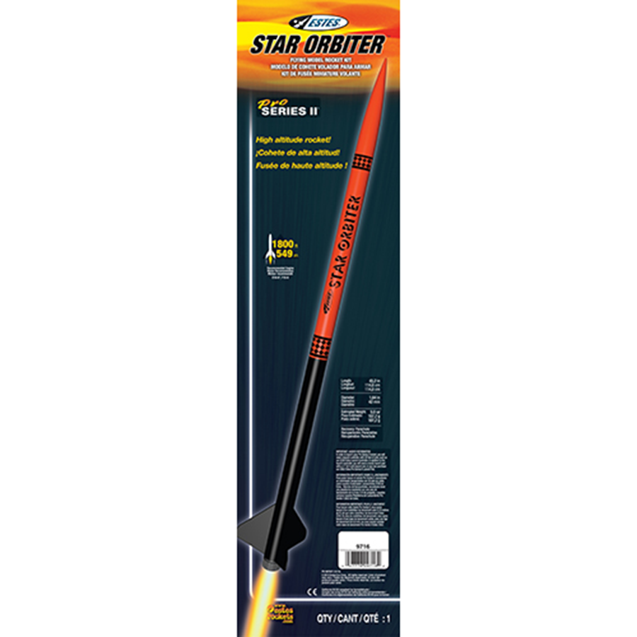 Star Orbiter Model Rocket Kit, Pro Series II