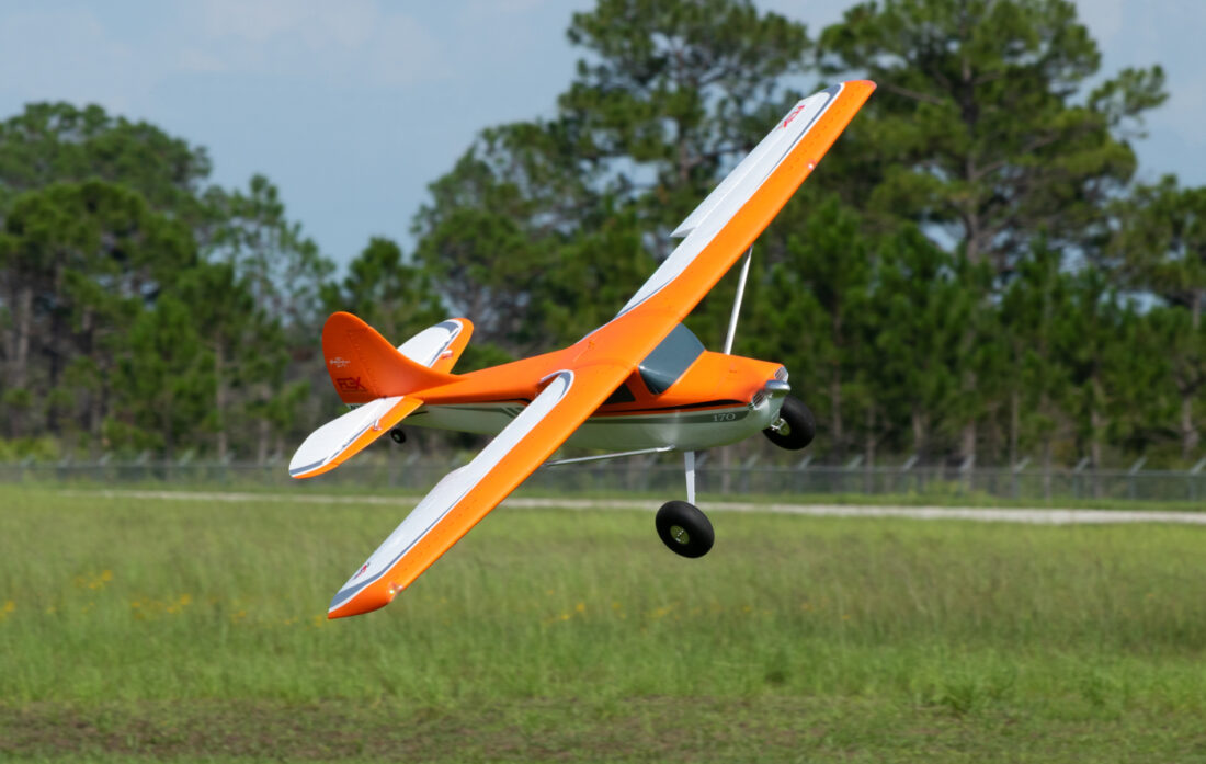 Cessna 170 60E SUPER PNP, Orange, Night