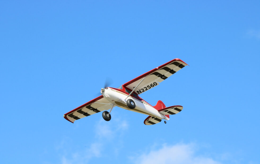 Cessna 170 60E SUPER PNP, Orange, Night