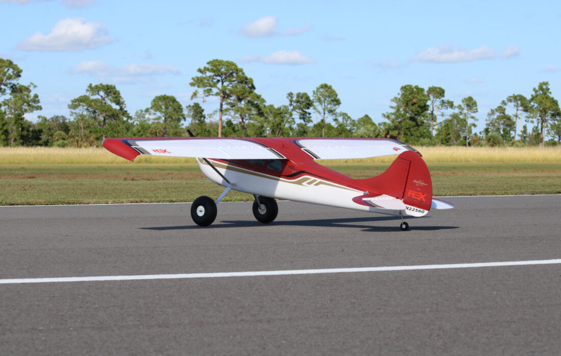 Cessna 170 60E SUPER PNP, Orange, Night