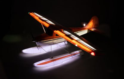 Cessna 170 60E SUPER PNP, Orange, Night