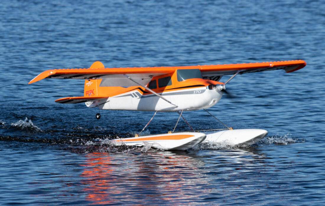 Cessna 170 60E SUPER PNP, Orange, Night