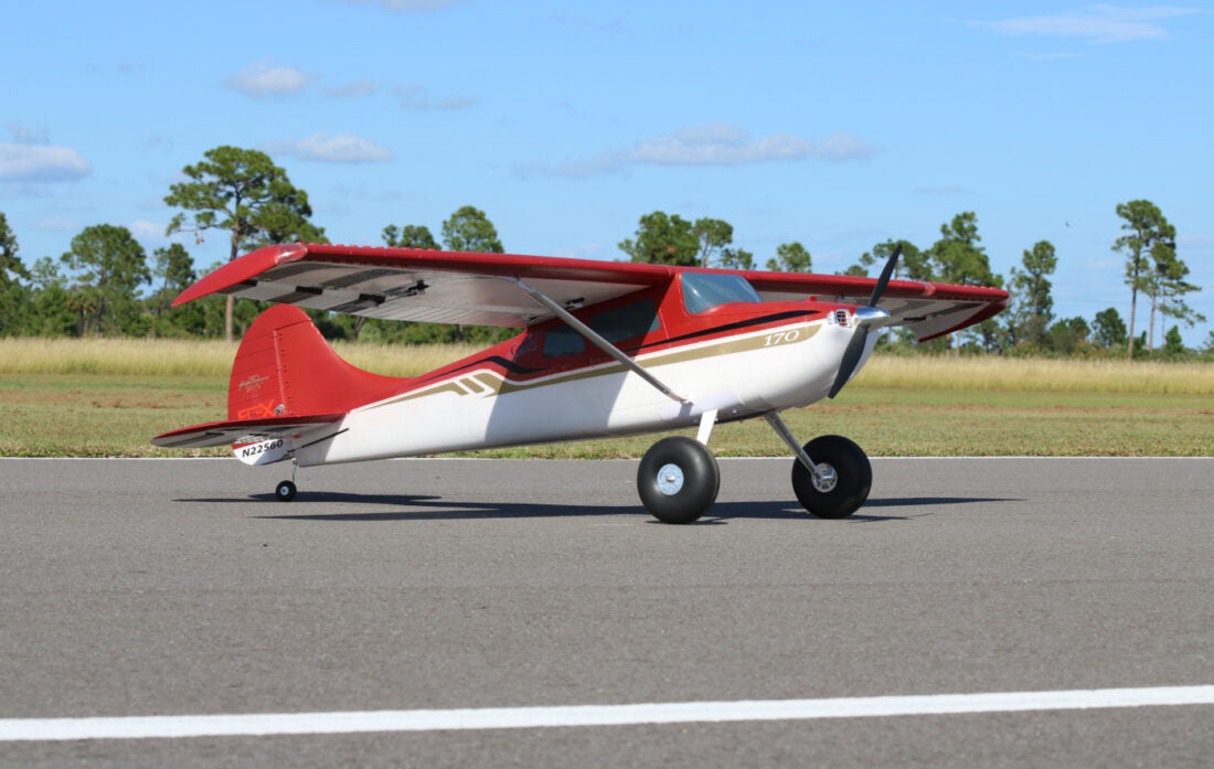 Cessna 170 60E SUPER PNP, Orange, Night