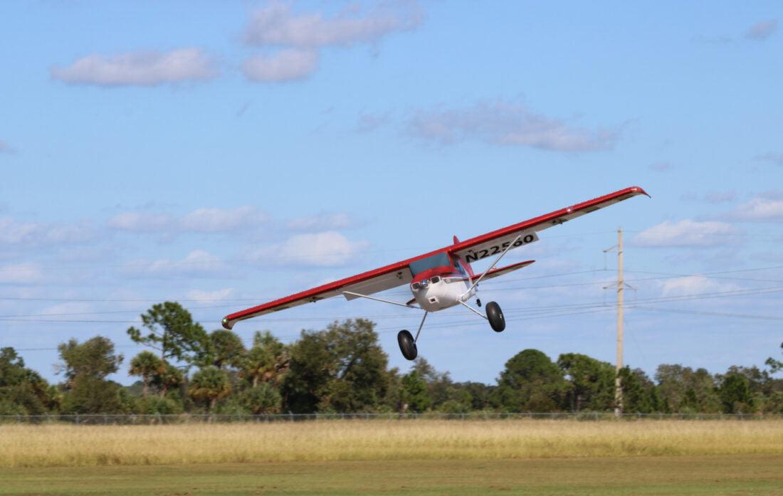 Cessna 170 60E SUPER PNP, Orange, Night