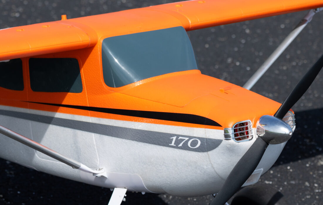 Cessna 170 60E SUPER PNP, Orange, Night