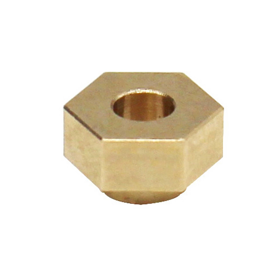 Brass Stock Wheels hub 7mm Hex SCX24