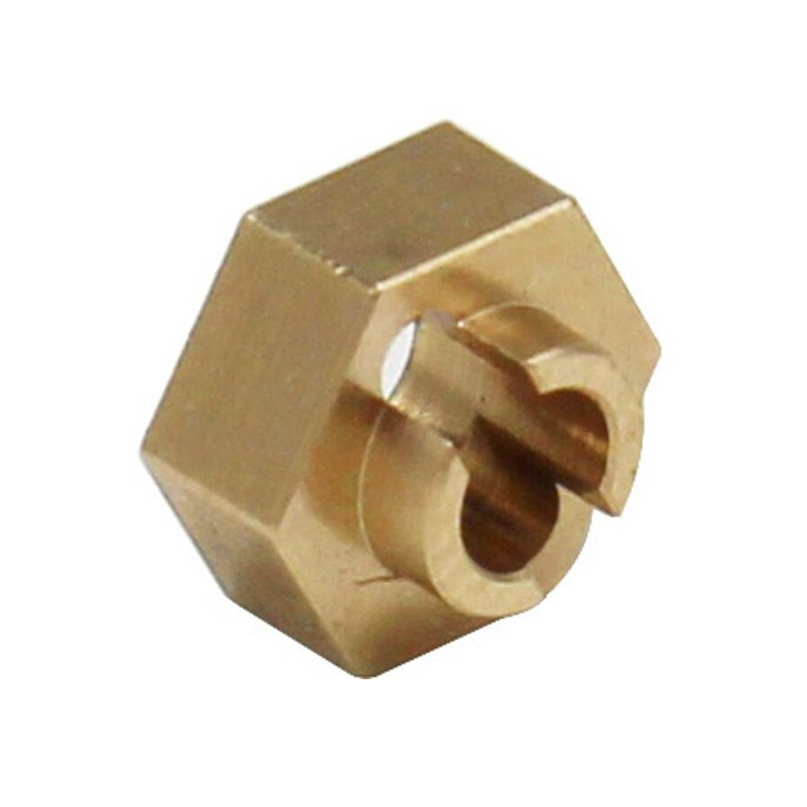 Brass Stock Wheels hub 7mm Hex SCX24